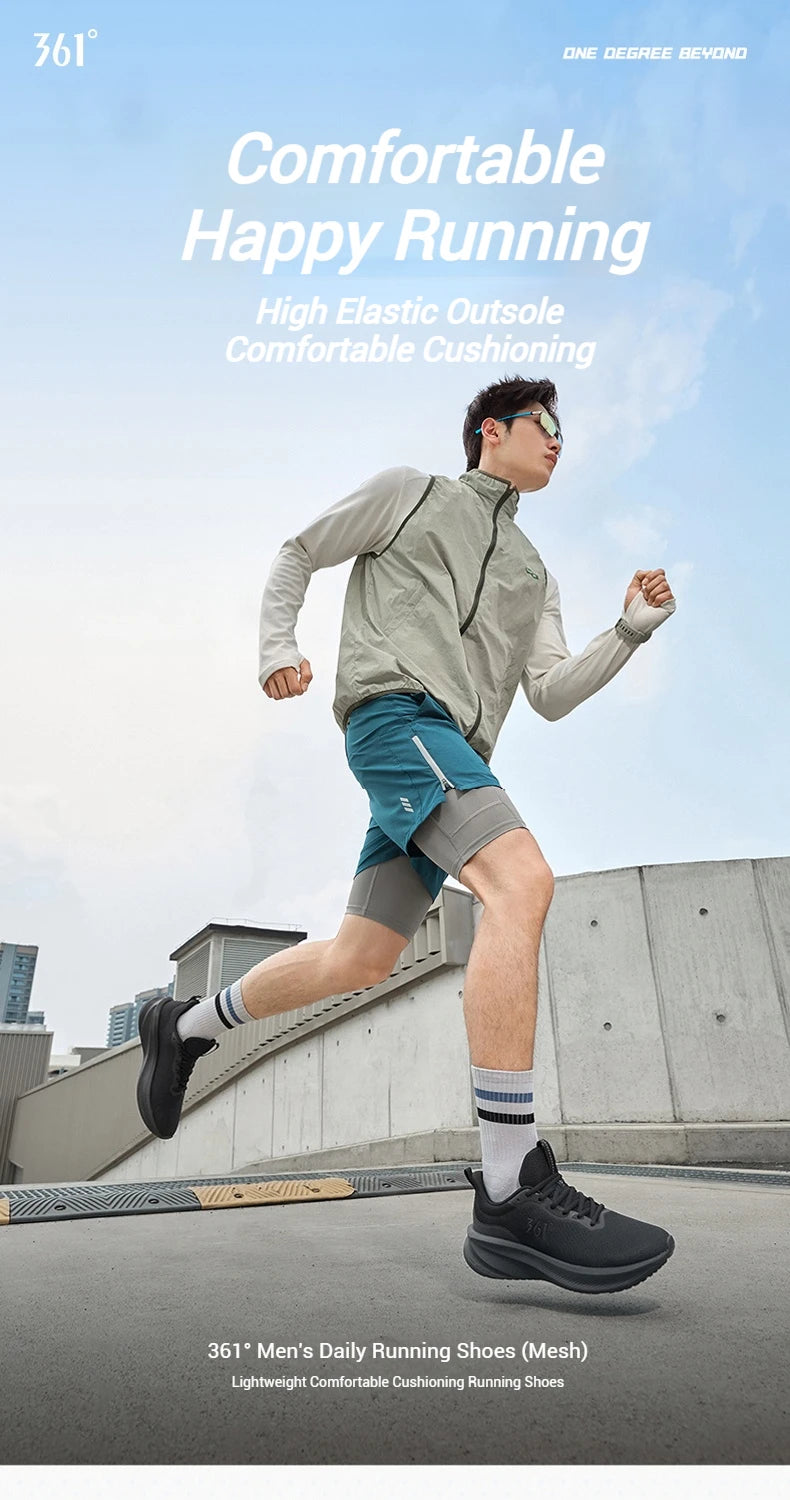 Shoes Lightweight Wear Resistant Shock Absorb Breathable Soft Soled Male Sneakers