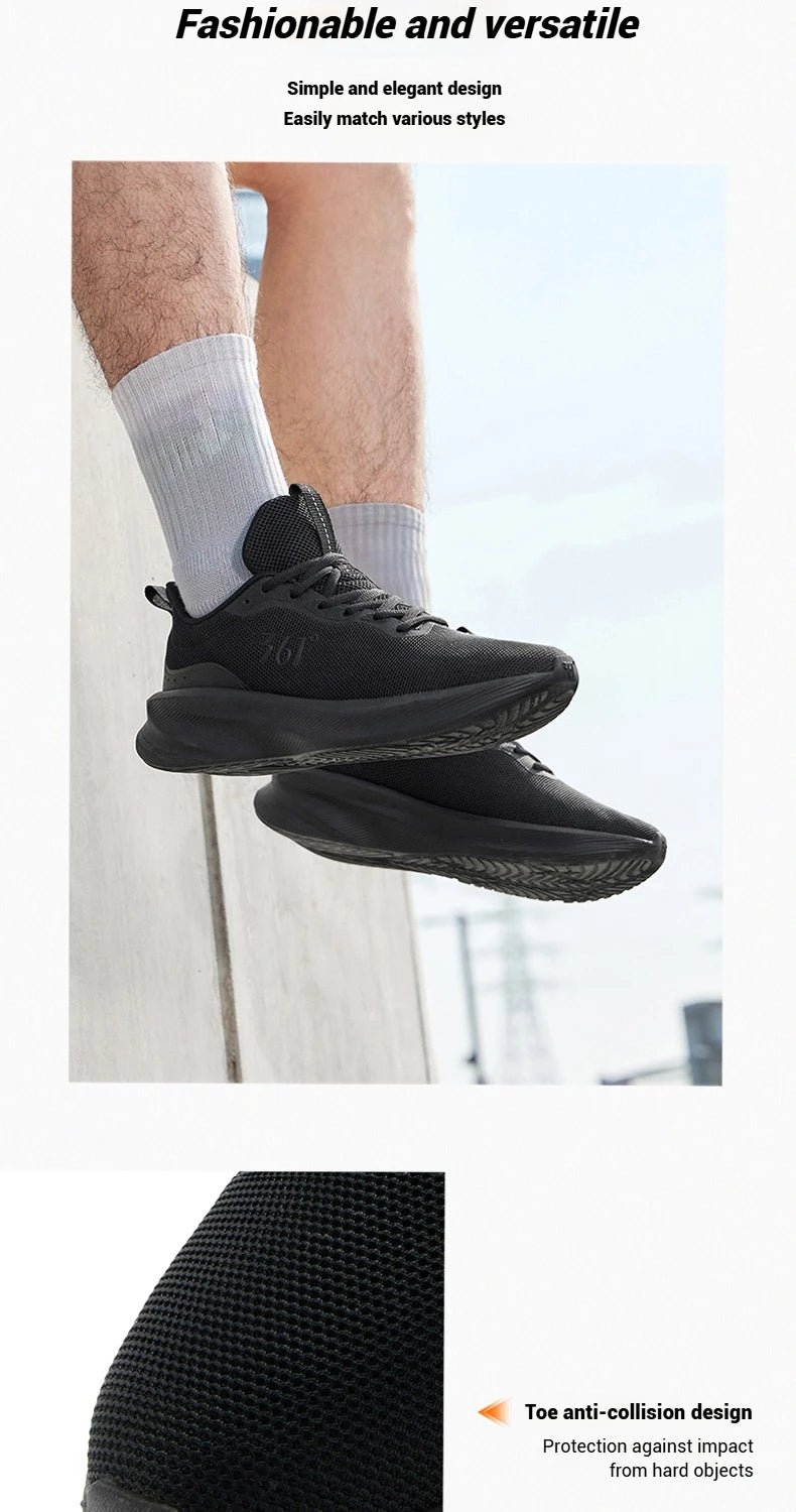 Shoes Lightweight Wear Resistant Shock Absorb Breathable Soft Soled Male Sneakers