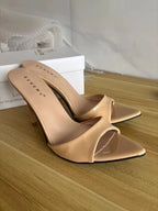 Designer Luxury Sexy Thin High Heel Summer Women Slippers Fashion Peep Toe Dress Slides Ladies Stripper Party Sandals