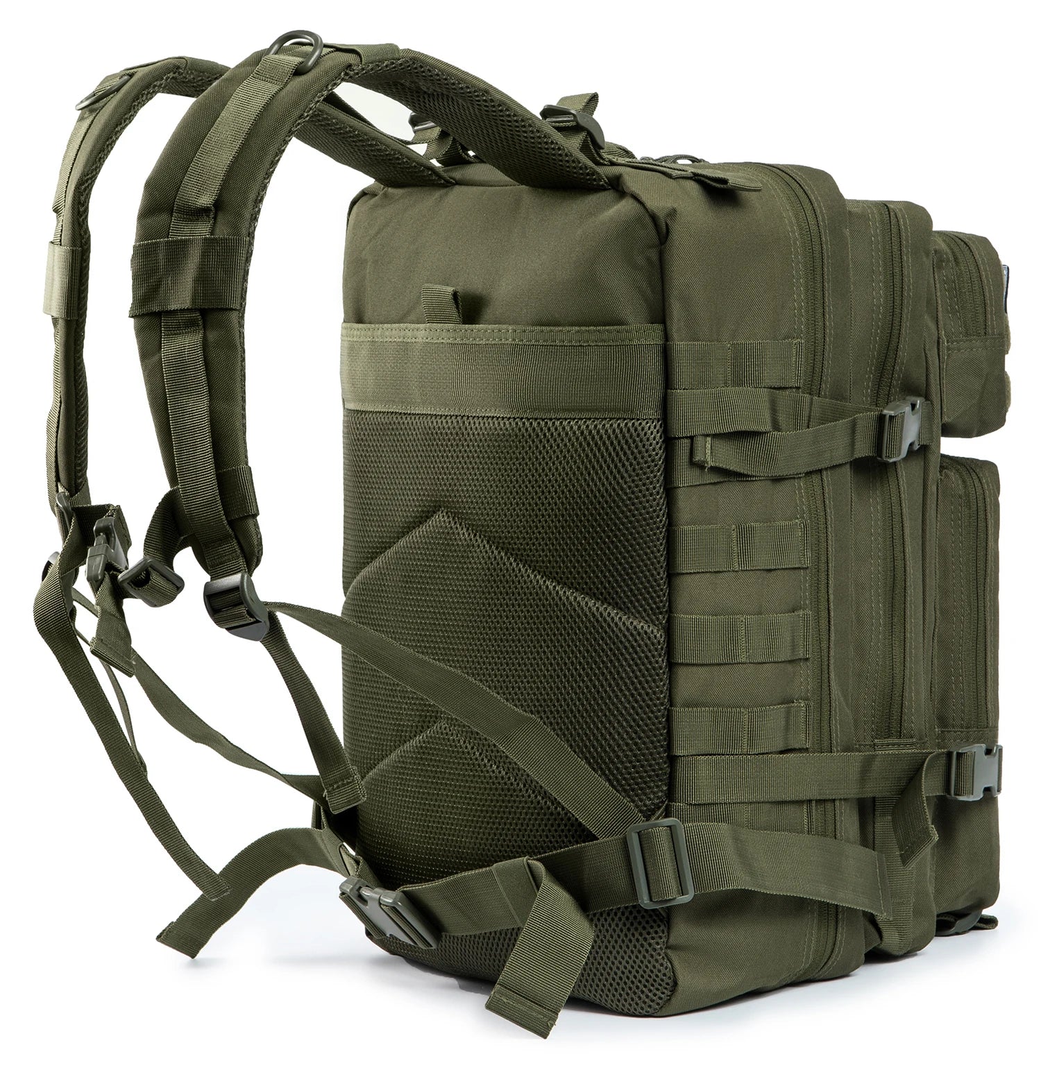 45L Tactical Travel Backpack Molle Large Capacity Multi Pocket Storage Bag Durable Wear Resistant Camping Hiking Trekking Bushcraft Daypack Heavy Duty Rucksack For Men Women Business Trips Mountain Climbing Daily Commute Lugg Erobaa