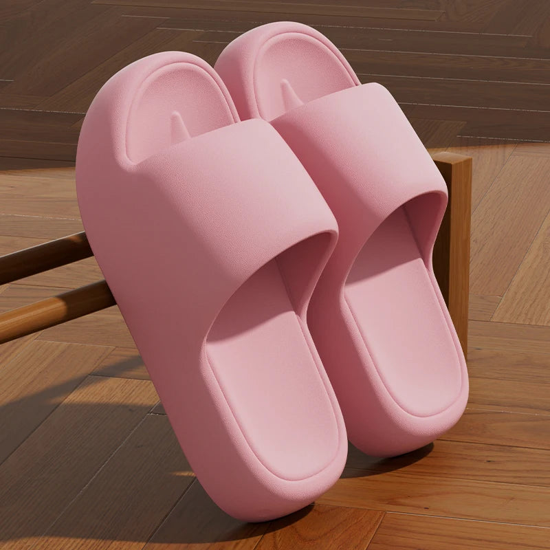 Slides Summer Flat Beach Sandals Woman Thick Platform Cloud Slippers