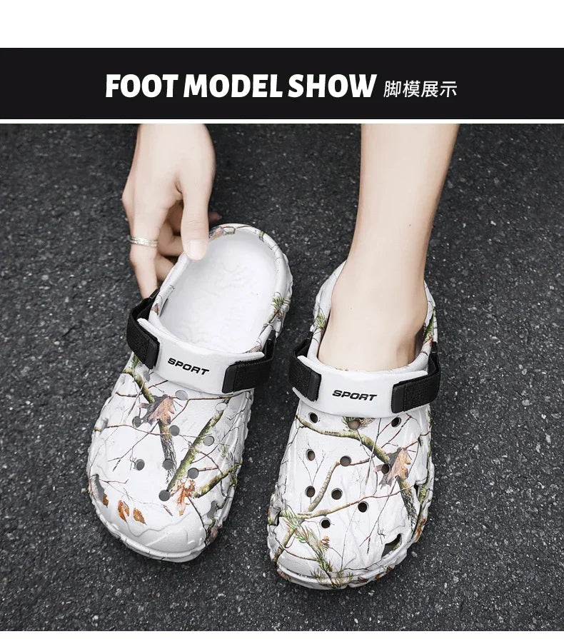 Men Garden Platform Sandals Man Summer Sandals Male Sneakers Outdoor Flip Flops Home Clogs
