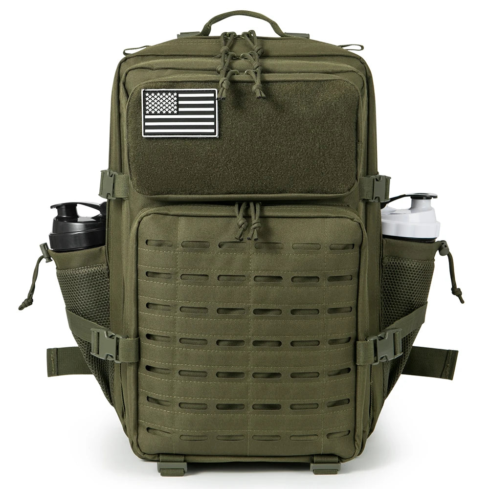 45L Tactical Backpack Survival Bag Hunting MOLLE Backpack GYM For Men EDC Outdoor Hiking Rucksack With Bottle Holder Erobaa