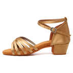 Girls Dance Shoes For Women Ladies Ballroom Latin Children/Kids Tango Salsa Latin Dancing Shoes Low Heel Salsa Training Shoes