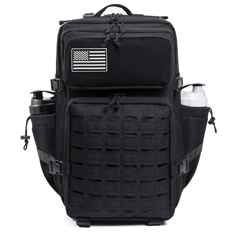 45L Tactical Backpack Survival Bag Hunting MOLLE Backpack GYM For Men EDC Outdoor Hiking Rucksack With Bottle Holder Erobaa