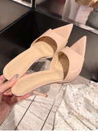 Designer Luxury Sexy Thin High Heel Summer Women Slippers Fashion Peep Toe Dress Slides Ladies Stripper Party Sandals