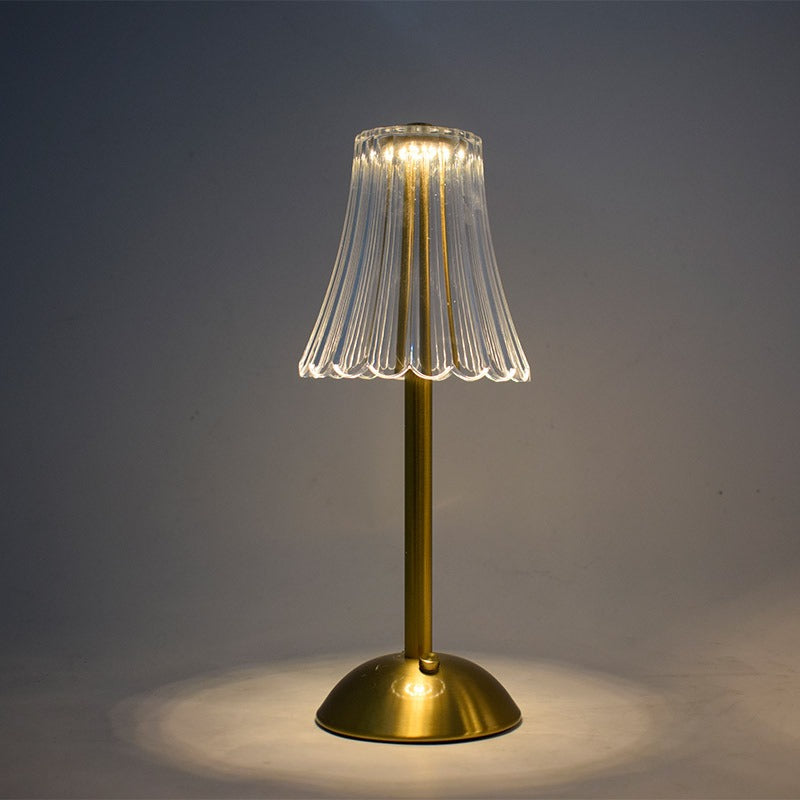 Retro USB Bedside Table Lamp Touch Ambient Light